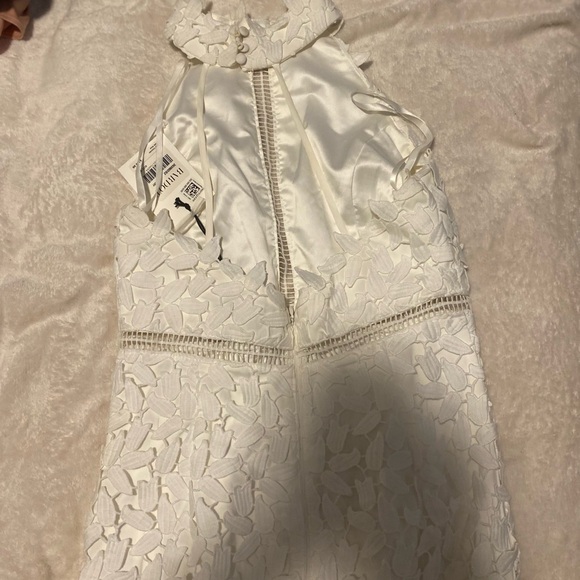 BARDOT White Lace Sleeveless Halter Midi Dress Size XS brand new - Picture 3 of 6